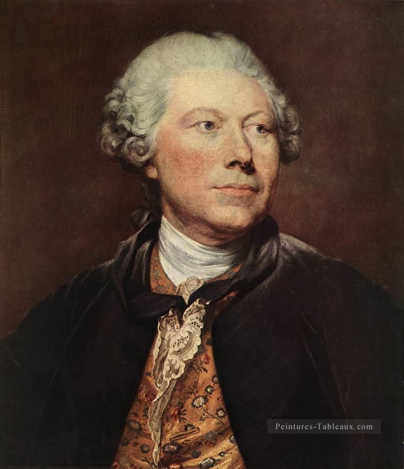 Portrait de Georges Wille figure Jean Baptiste Greuze Peintures à l'huile
